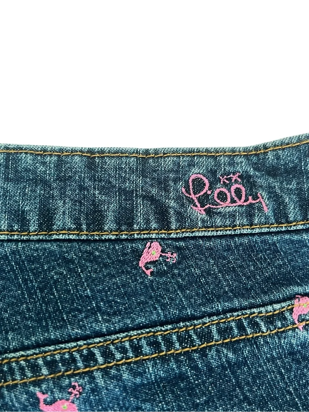 Lilly Pulitzer pink whale jeans